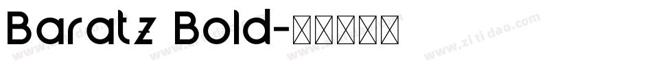 Baratz Bold字体转换